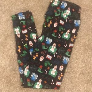 NWOT Buddy the Elf Christmas leggings